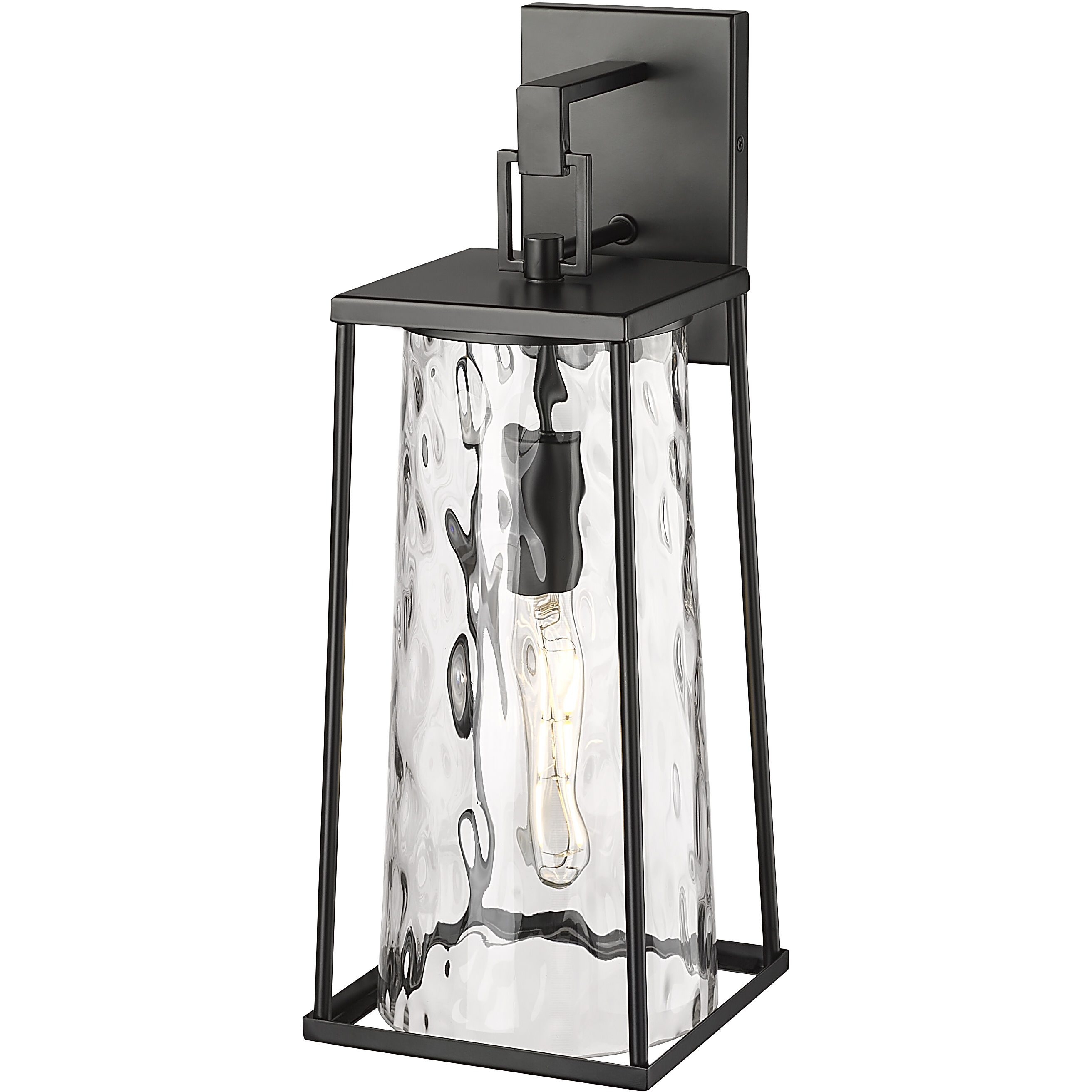 Dutton 1 Light 19.75 inch Powder Coated Black Outdoor Wall Sconce